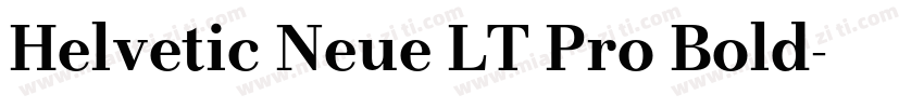 Helvetic Neue LT Pro Bold字体转换